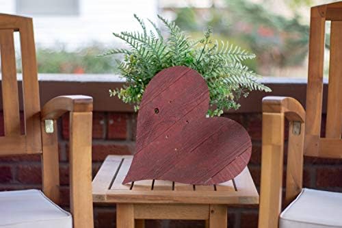 Rustic Farmhouse Wood Heart Wall Decor 12 Inches