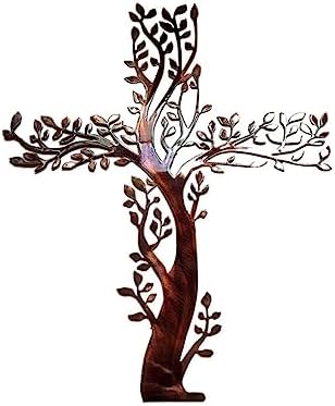 AMNGYOOK Metal Cross Wall Art 118x87 in