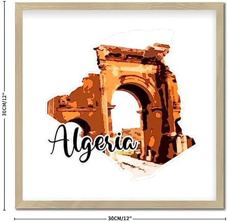 Personalized Wood Framed Sign for Algerian Wall Art