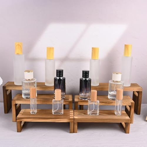 6 Pcs Wood Risers Display Stands for Table
