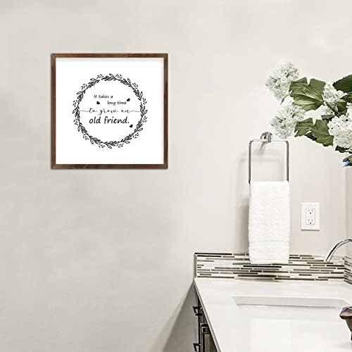 Rustic Wooden Wall Art Sign 12x12 Friend Appreciation Decor