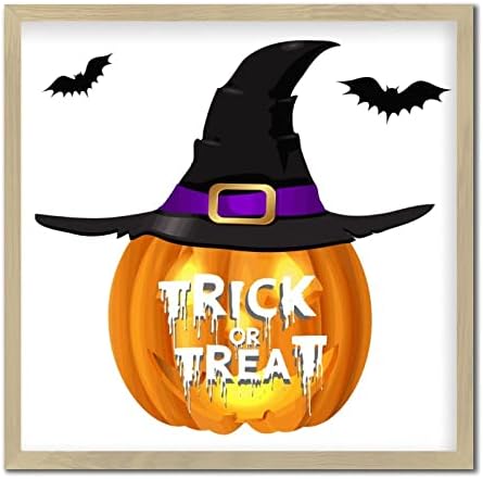 Happy Halloween Decor Jack-O-Lantern Wooden Wall Plaque