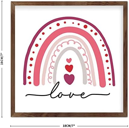 Wadcall Farmhouse Wall Art Rainbow Decor Sign