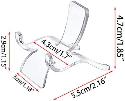 Hipiwe 10 Pack Acrylic Triangle Display Stands