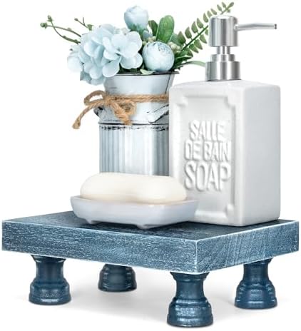 Blue Decorative Display Risers for Home Kitchen