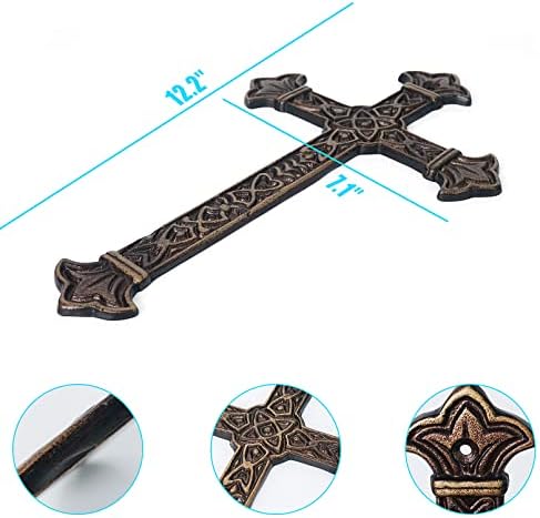 DreamsEden Metal Cross Wall Art Antique Design