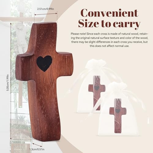 Xpokcai Handmade Wooden Cross My Heart Fidget Toy