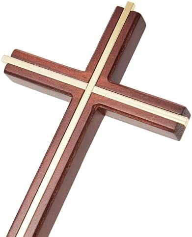 ACHIBANG 10 Inch Wooden Wall Cross for Home Decor