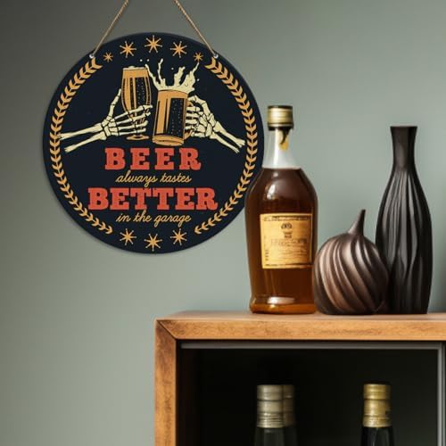 Funny Home Bar Decor Sign with Retro Style