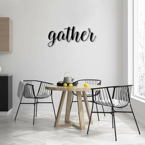 Bisamu Metal Gather Sign Art 355X16 Wall Decor