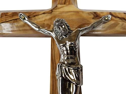 Bethlehem Gifts TM Handcarved Olive Wood Cross Crucifix 8 Inch