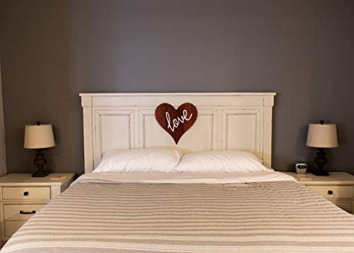 Rustic Farmhouse Wood Heart Wall Decor 12 Inches