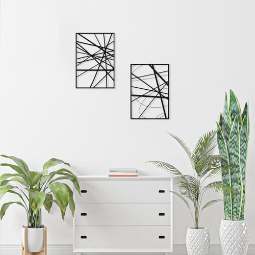Art3dwallpanels Black Abstract Wall Art 4 Pack