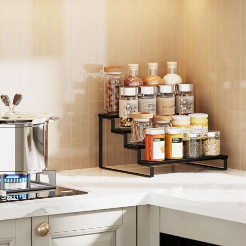 Giikin 4 Tier Wooden Display Stand Black