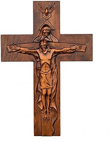 BGCOPPER Holy Trinity Wall Cross 12 Inch