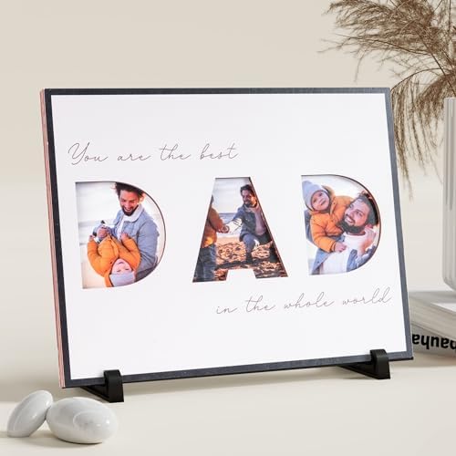 Creative DAD Letter Photo Frame With 3 Slots