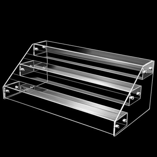 3 Tier Acrylic Riser Display Stand for Perfume and Skincare Organization