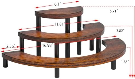 3 Tier Risers Display Stand Wooden Cupcake Holder