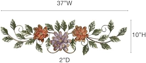 Touch of Class Spring Grace II Floral Metal Wall Topper