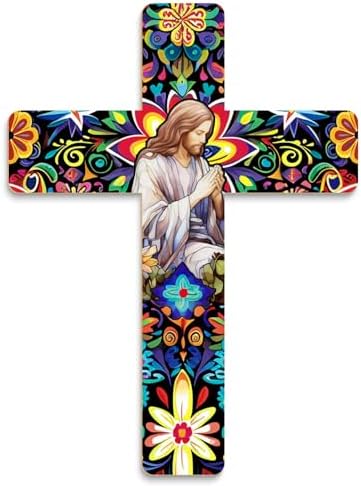 Putuo Decor Floral Cross Wall Decor