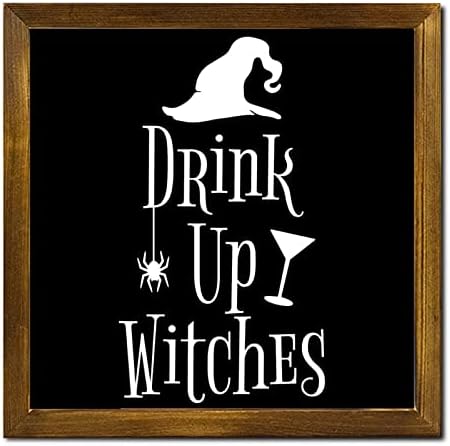 Halloween Wood Sign with Motivational Saying