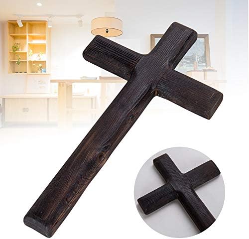 Kakalote Black Wooden Wall Cross Christian Decor