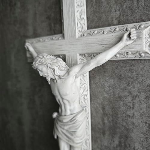 BC Catholic Crucifix Wall Cross 12 Inch Hand Painted