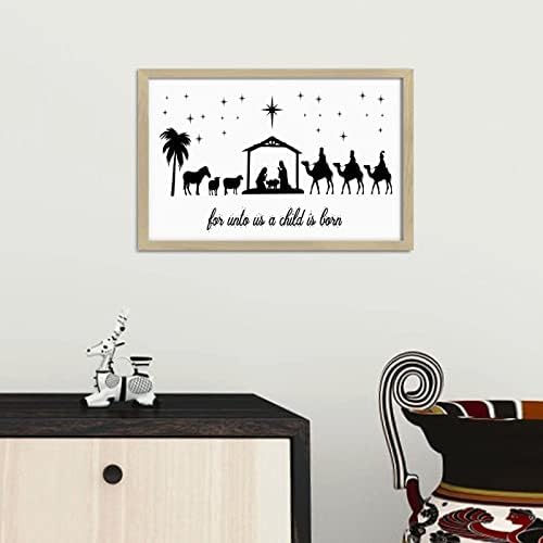 Modern Nursery Wall Decor Sign with Frame