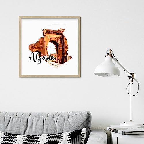 Personalized Wood Framed Sign for Algerian Wall Art
