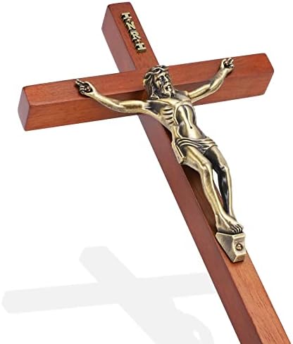 DCCXN 10 Inch Wall Cross with Jesus Christ Decoration