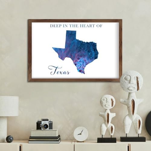 Galaxy Stars Wall Decor Sign 8x12in Rustic Wood Framed Art