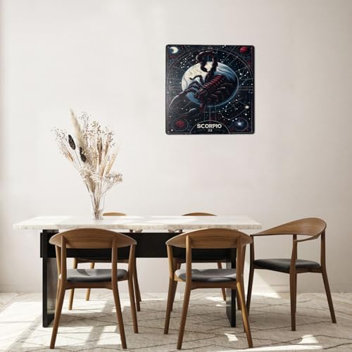 Twelve Constellations Scorpio Zodiac Metal Poster Decor