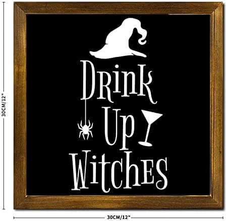 Halloween Wood Sign with Motivational Saying