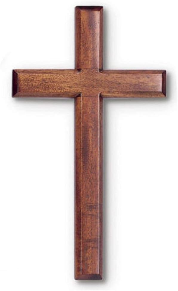 H J Sherman Mahogany Wall Cross 4x8