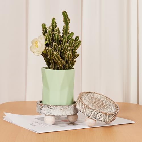 3PCS Wood Risers Decor Mini Stool Display Stand Farmhouse Style