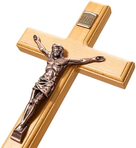 ACHIBANG 12 Inch Wooden Wall Cross for Home