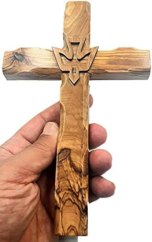 Zuluf 78 Inch Olive Wood Dove Cross Wall Decor