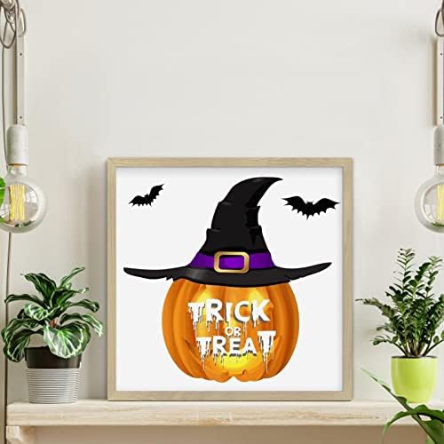 Happy Halloween Decor Jack-O-Lantern Wooden Wall Plaque