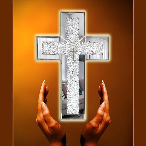 GIMORRTO Mirrored Cross Wall Decor 1