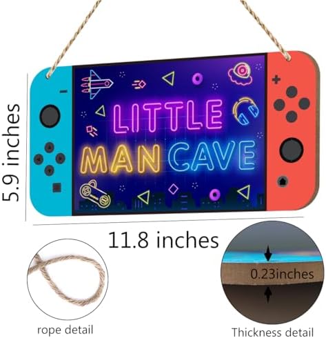 Little Man Cave Sign for Boys Room Decor 1