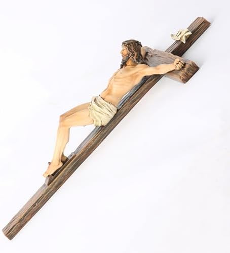 BC Catholic Crucifix Wall Cross 10 Inch Renaissance Sculpture