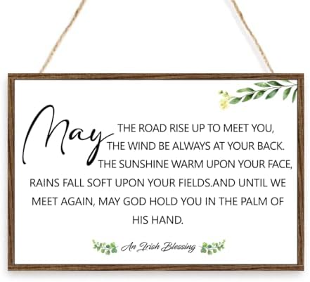 Irish Blessing Sign Wood Plaque Wall Decor