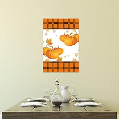 Wooden Sign Fall Thanksgiving Autumn Pumpkin Maple Leaf Decor