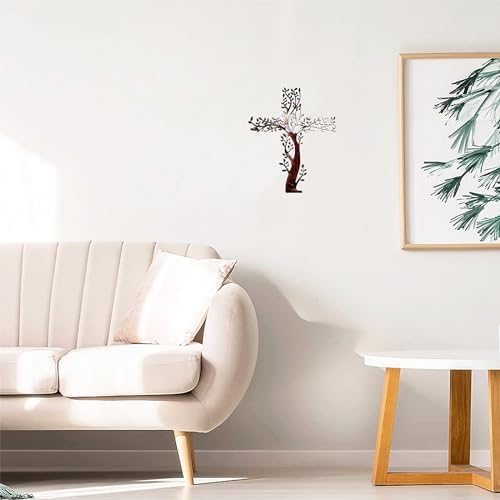 AMNGYOOK Metal Cross Wall Art 118x87 in