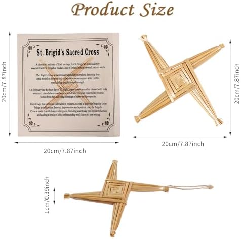 St Brigids Wall Cross 8 Inch Irish Decor