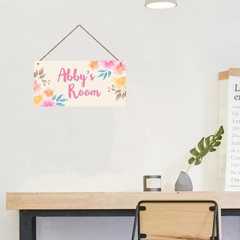 Personalized Wooden Name Sign for Girls Room Decor