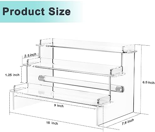 Meteou Acrylic Display Riser for Perfume and Action Figures