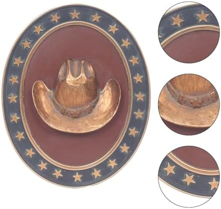 Esvinte Vintage Wall Sculpture with Cowboy Hat
