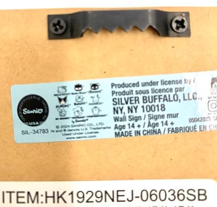 Silver Buffalo Hello Kitty Friends Wall Sign