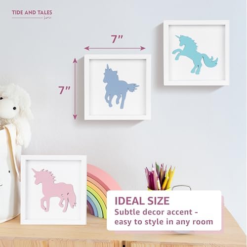 TideAndTales Unicorn Wall Decor Set of 3